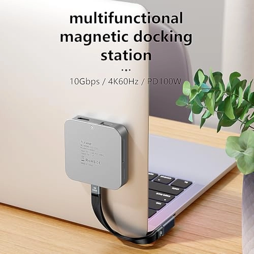 Magnetic USB C Hub - 8-in-1 M.2 NVMe 2230 4K@60Hz