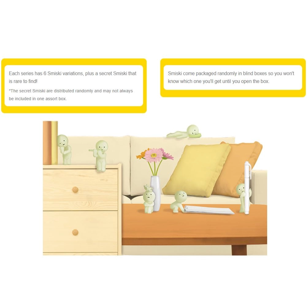 Smiski Glow in The Dark Mini Figure Set - 3