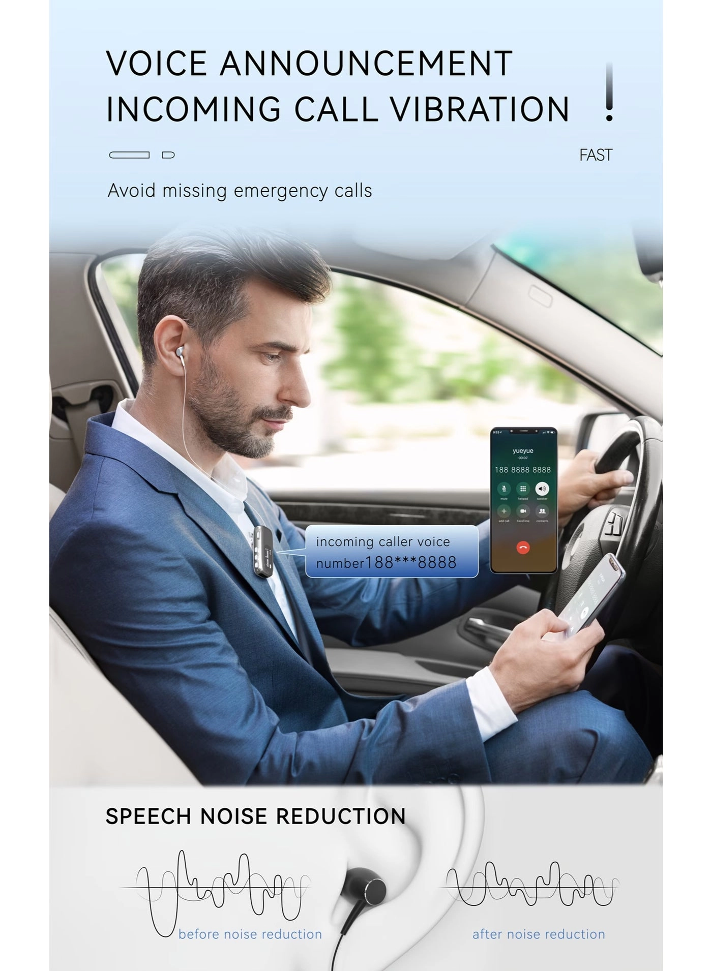 Clip-On - Wireless Earbud