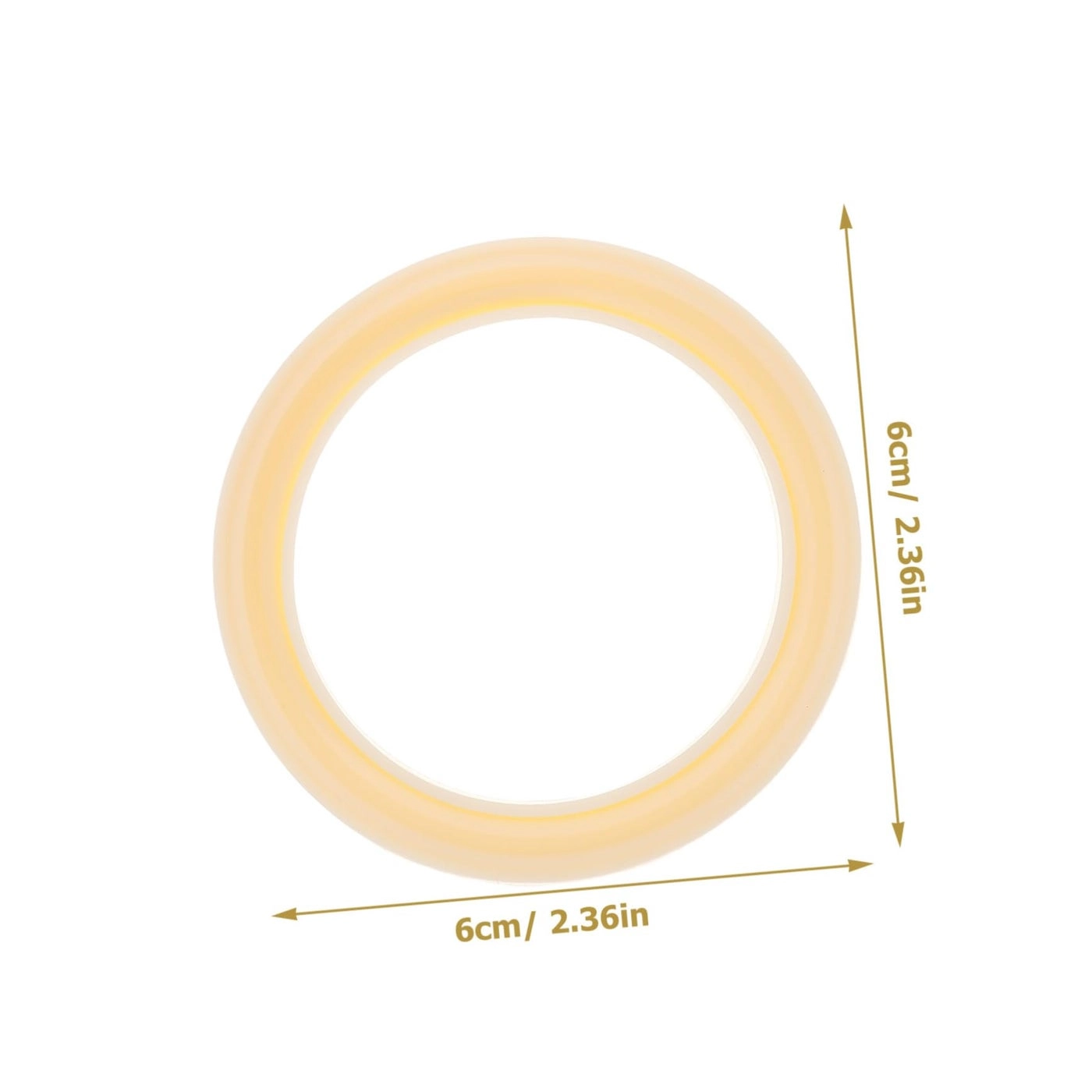 Steam Ring - 54mm Light Yellow