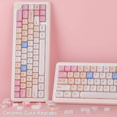 Ceramic Jade Ragdoll Cat Keycaps