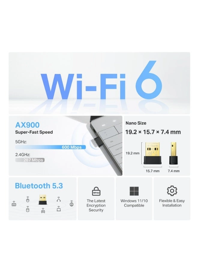 TX10UB - Dual Band USB WiFi 6
