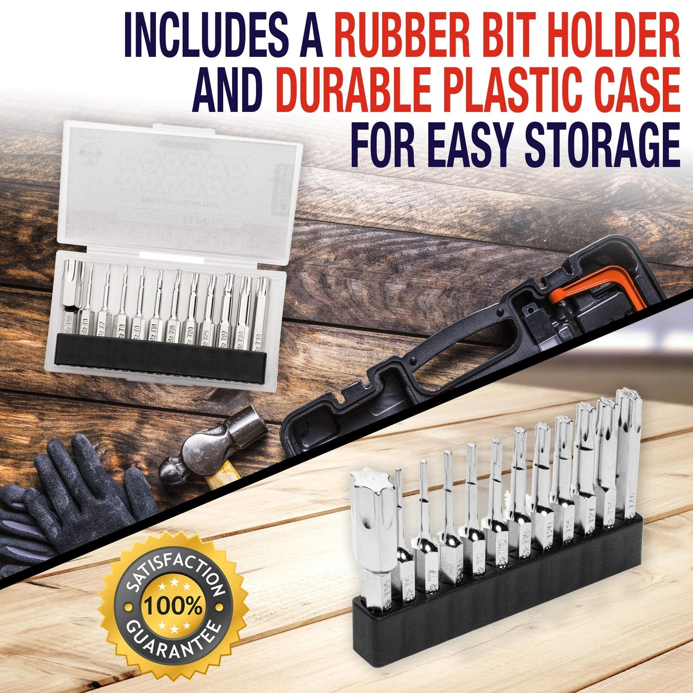 Torx Head Drill Bit Set - S2 steel 12pc