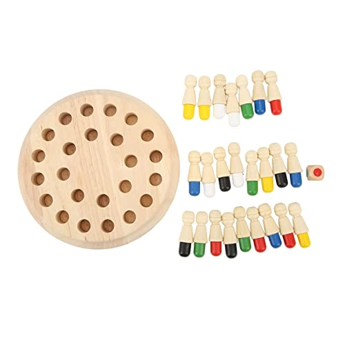 Wooden Memory Match Stick Chess Game - Over 3 Years Old 24 pieces