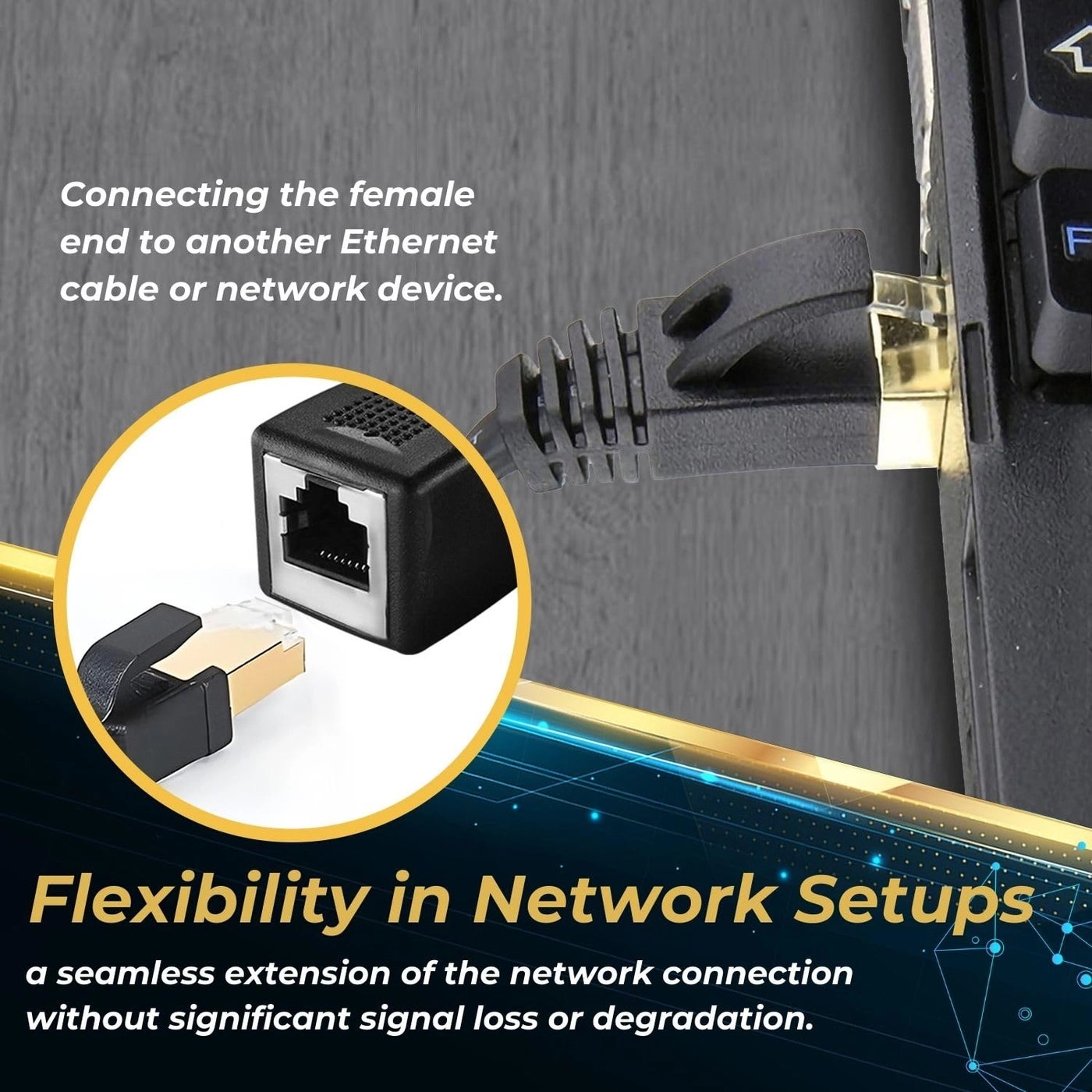 Ethernet Cable Extension Extender - 10FT