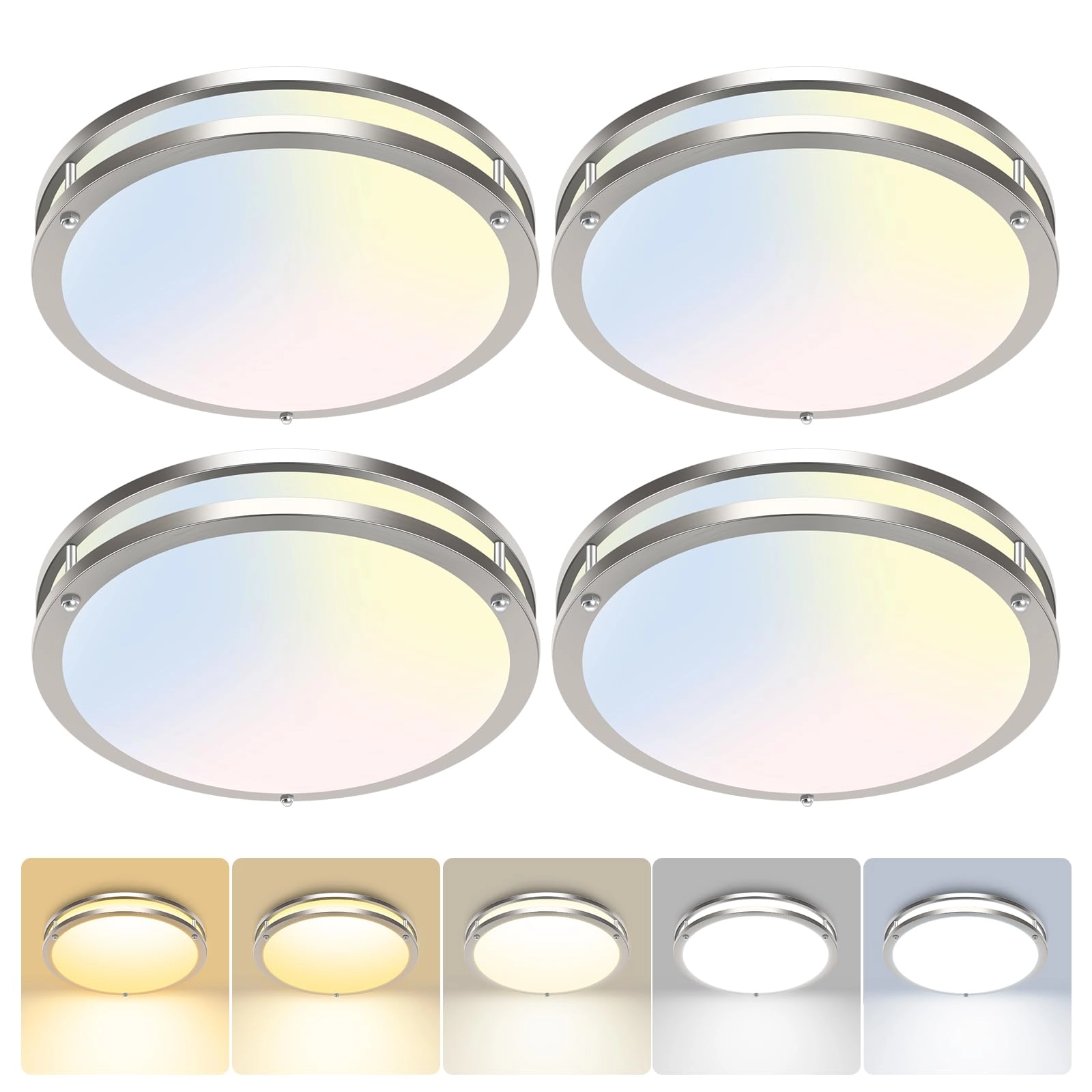hepside LED Ceiling Light - 3000K 4000K 6500K Pack