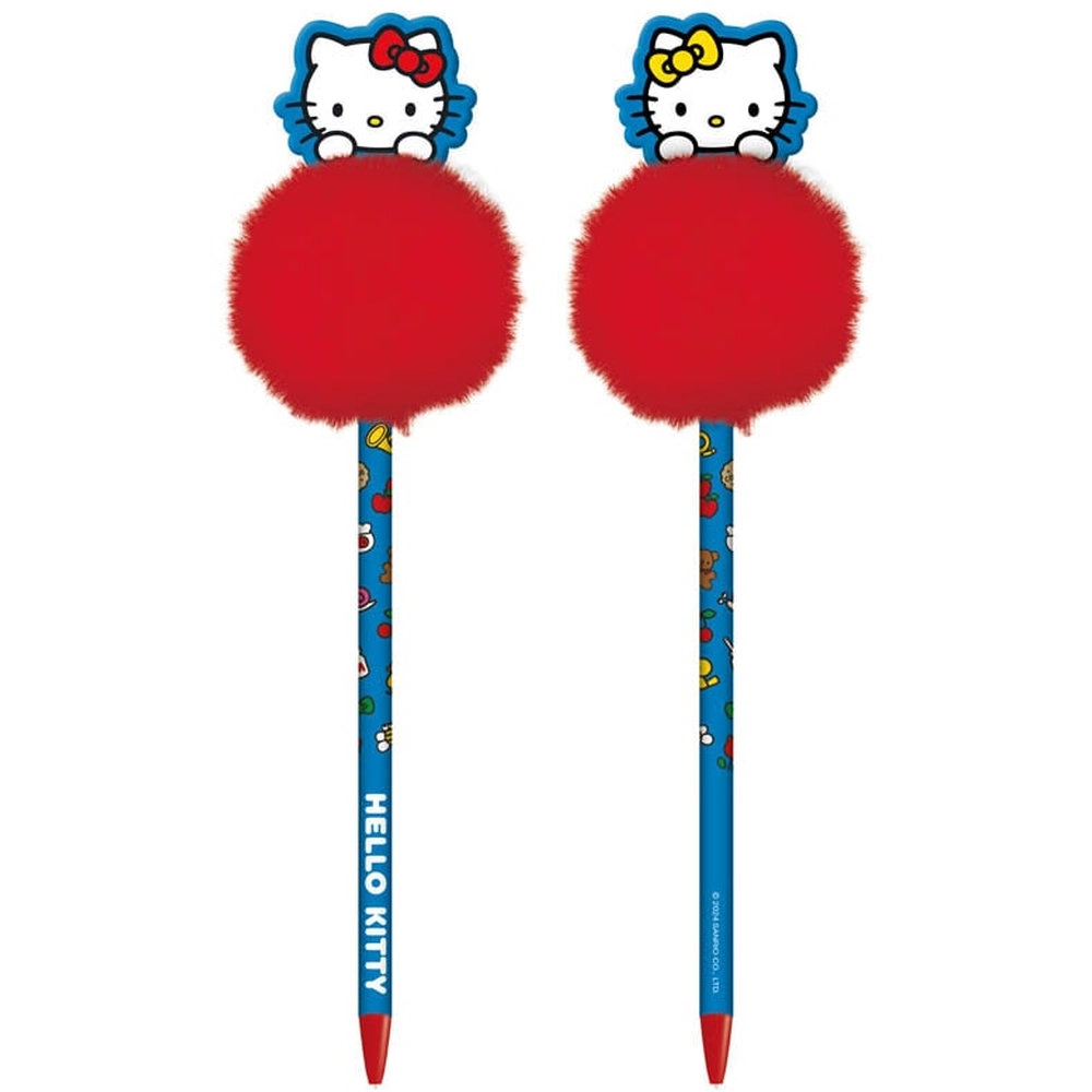 PYRAMID Hello Kitty Pom Pom Pen - Blue Ballpoint