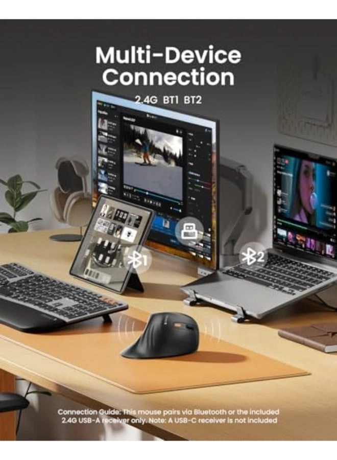 EM11 NL Ergonomic Vertical Mouse - Wireless