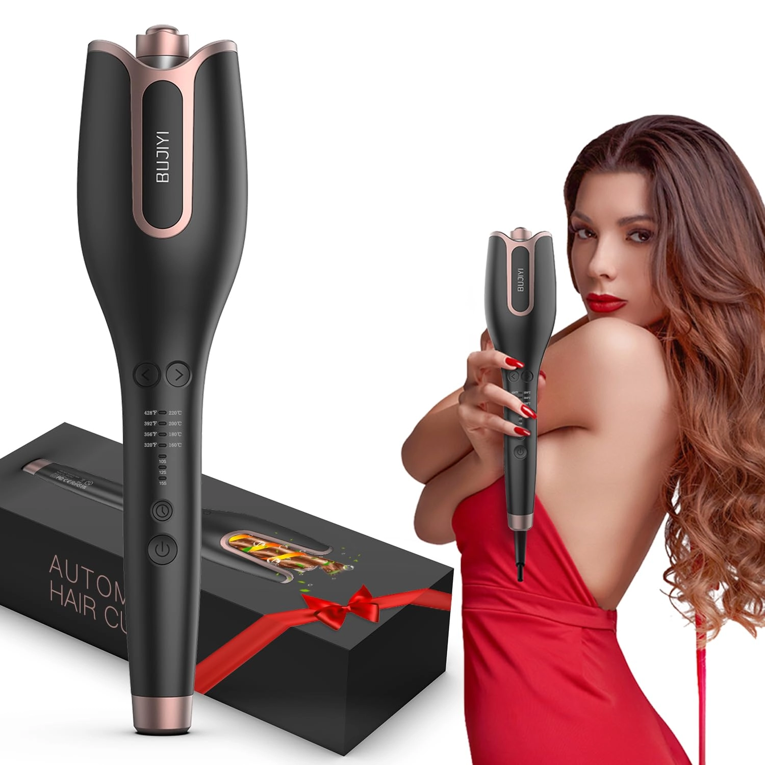 bujiyi Automatic Rotating Curling Iron