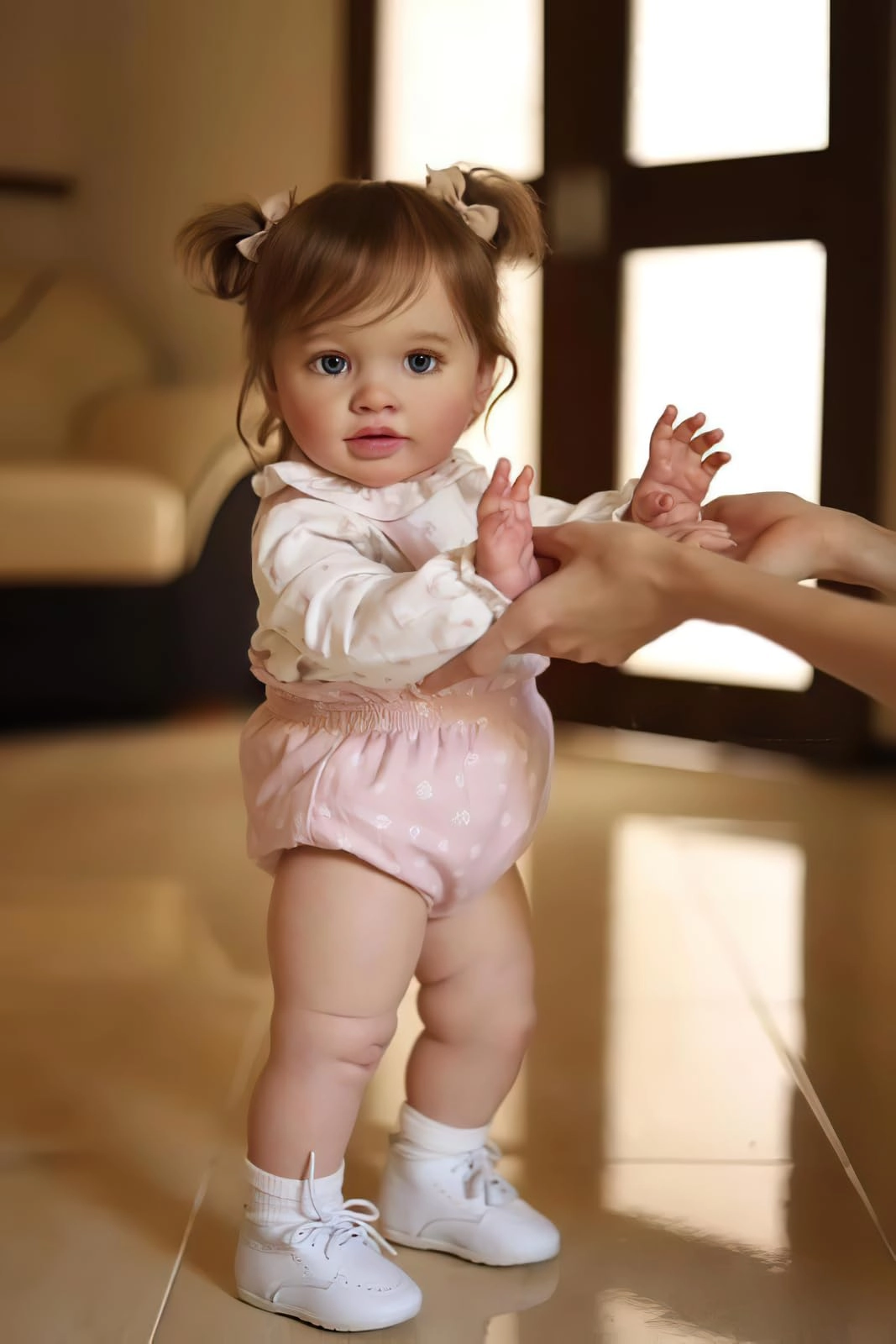 Reborn Baby Doll - 24 Inch Hand-Rooted Hair Ages 3+