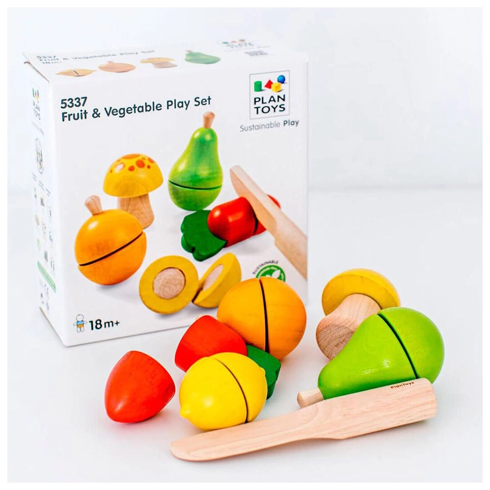 Fruit & Vegetable Play Set - 3 +