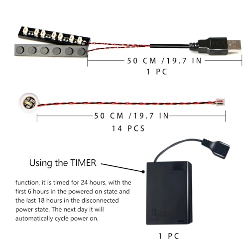 1 * 1 Dot LED Light - 14 pcs