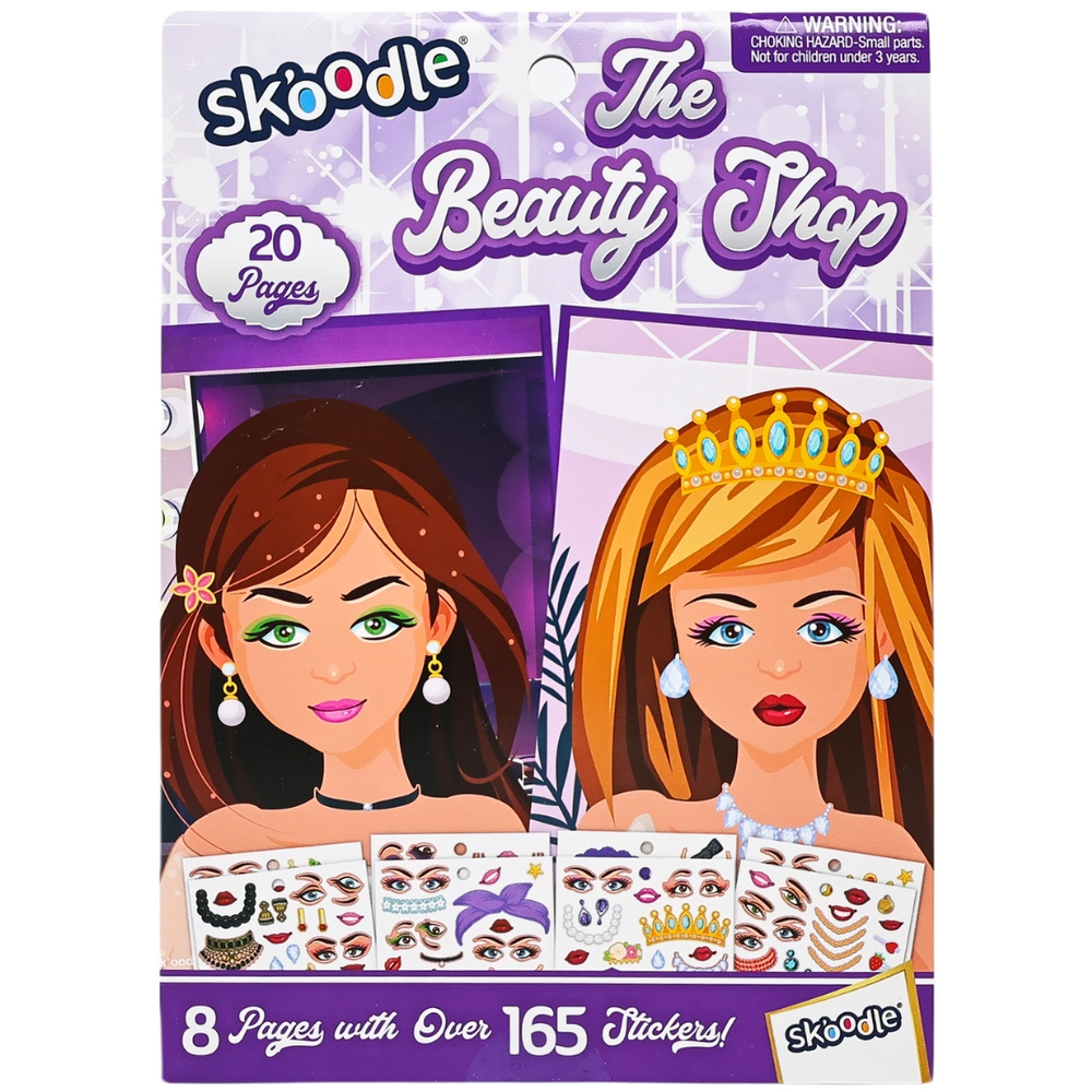 SKOODLE The Beauty Shop Sticker Book Multicolor 165 pcs