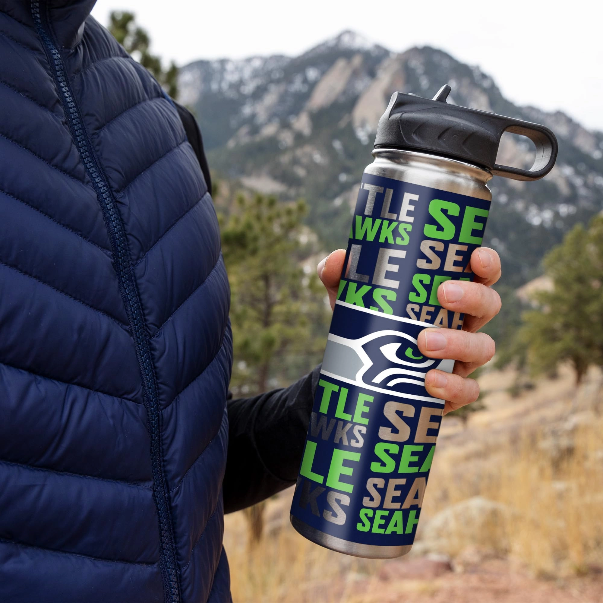Stainless Steel NFL Football Tumbler - 650ml