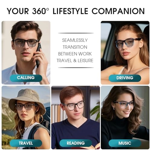 Uf-15 Ai Smart Glasses - 160+ Languages Photochromic Lenses IPX5 Waterproof