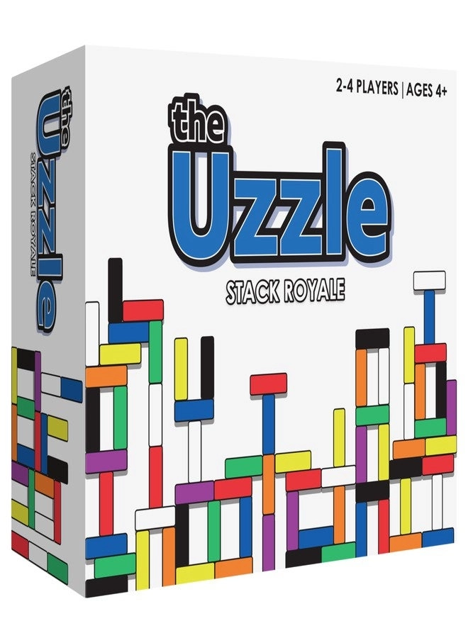 The Uzzle Stack Royale - 32 Wooden Blocks 160 Cards