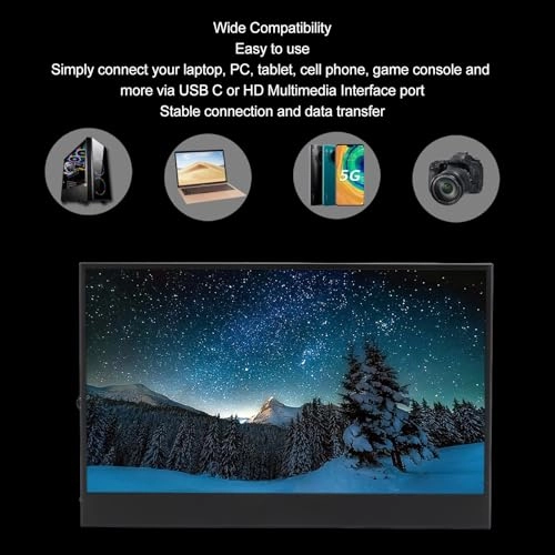 Portable Monitor - HDR 1080P FHD 13.3 Inch