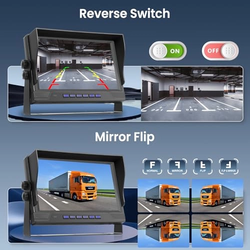 Car Rear View Camera + 9 Inch Monitor - Night Vision Wired 1080P