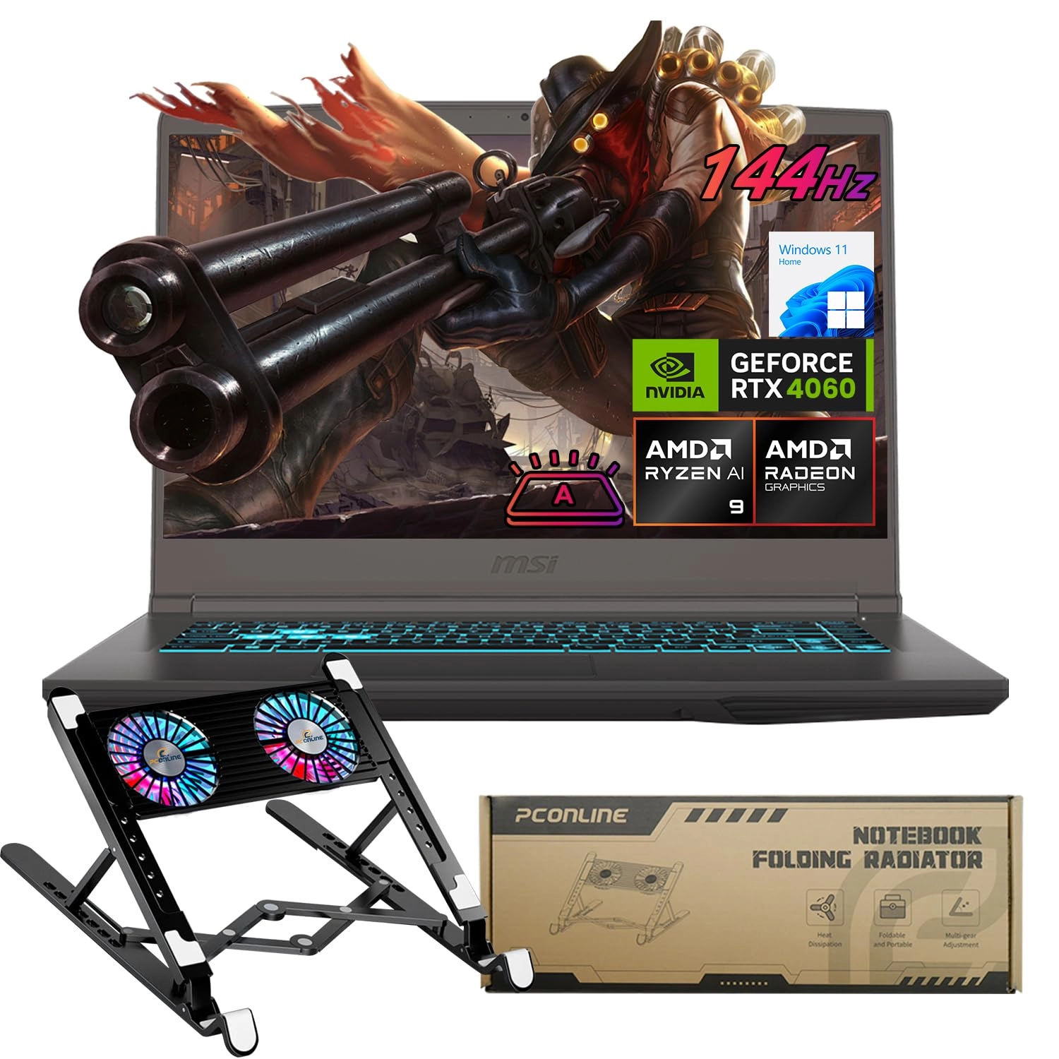 Micro-Star INT'L CO., LTD. A15 B8VF - 15.6'' Ryzen 9 8945HS 32GB DDR5 1TB SSD + PCO Notebook Folding Radiator