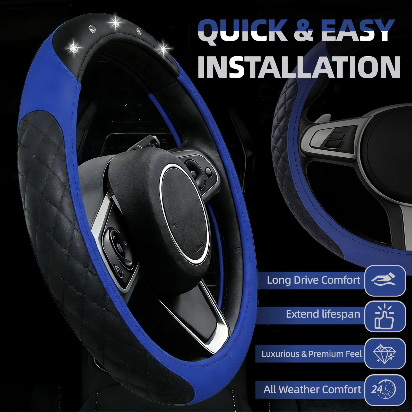 Bling Car Accessories Set