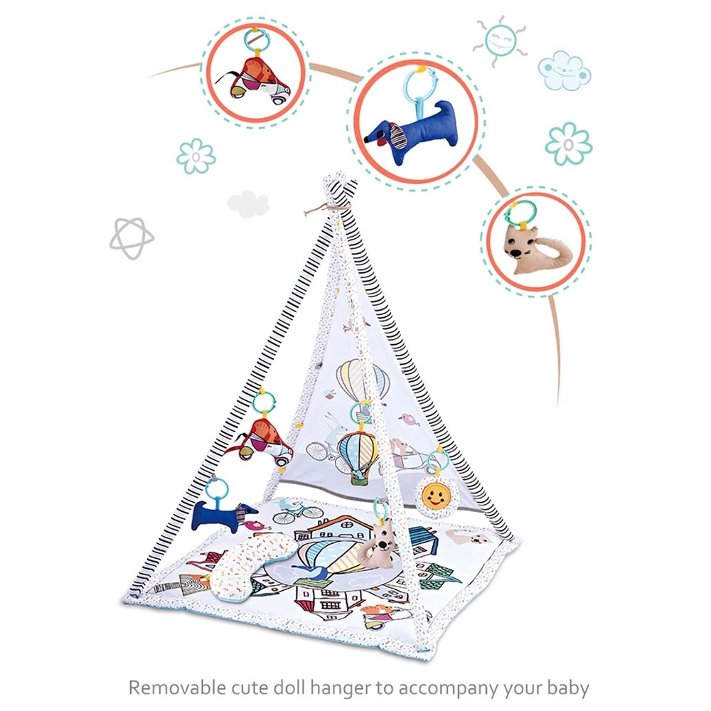 Baby Teepee Activity Play Mat - Suitable for 0 month & above