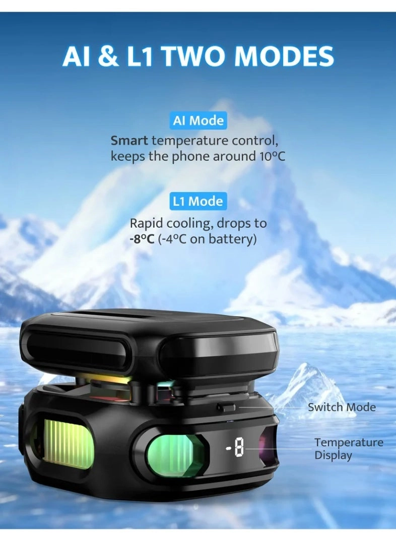 DK-GT - Magnetic Phone Cooler 2000mAh RGB