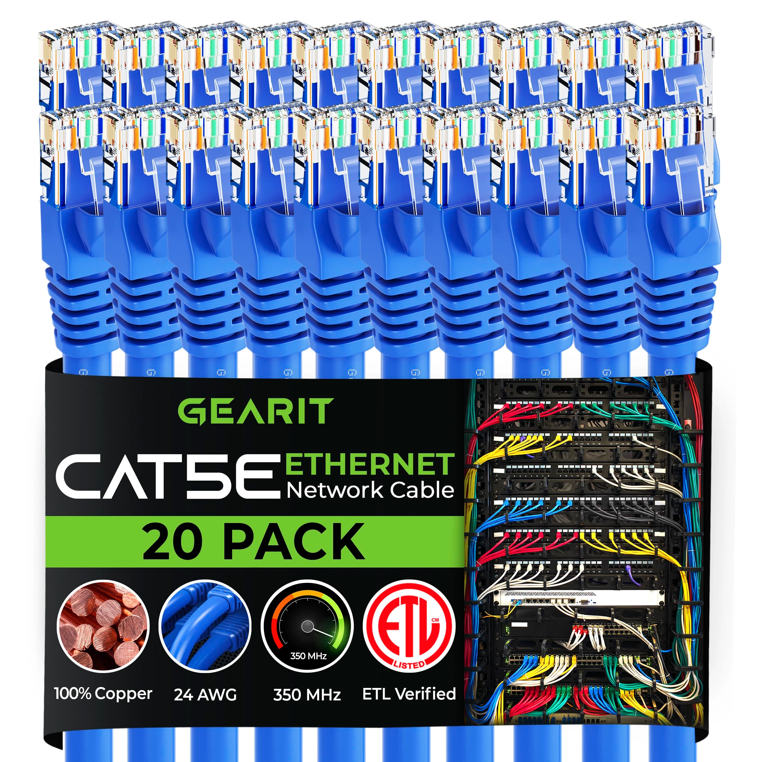 GEARit Cat5e Ethernet Patch Cable - 7 Feet