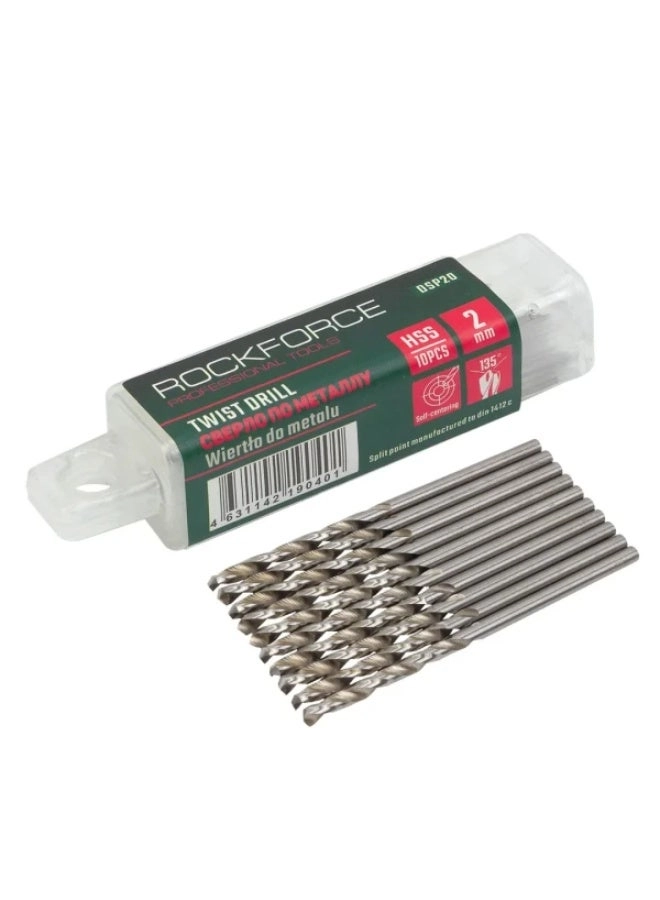 Rock Force Twist drill bit - 10pcs 2mm