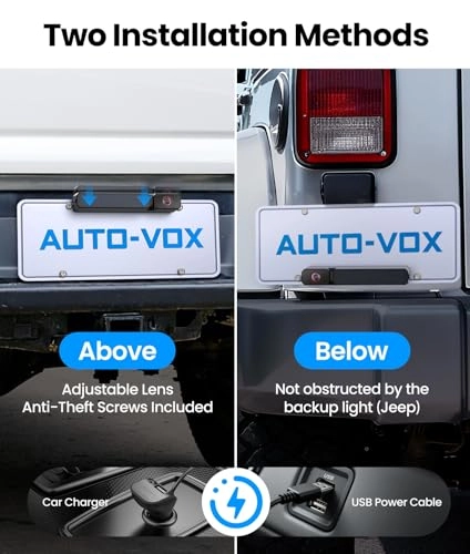 Dual Camera Car Reversing Camera System - Night Vision Wireless 1080p