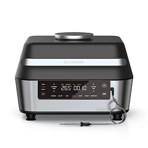 Smart Indoor Grill & Air Fryer - 8.5L + High-Speed Blender - 400W
