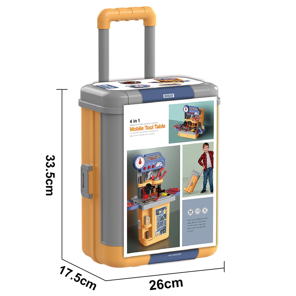 4-in-1 Tool Trolley Case - 39 pcs (BTG-BTG024638)