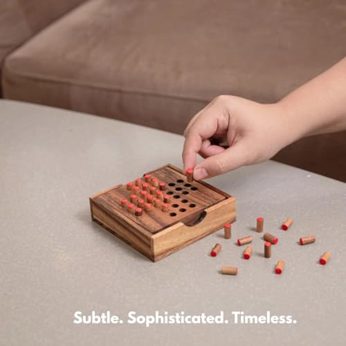 Solitaire Wooden Puzzle (WG-1137) - 12 pcs