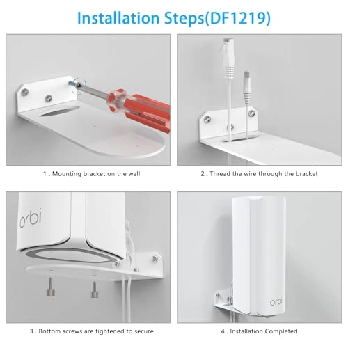 Wall Mount Holder for NETGEAR Orbi - Tri-Band WiFi 7 1 Pack