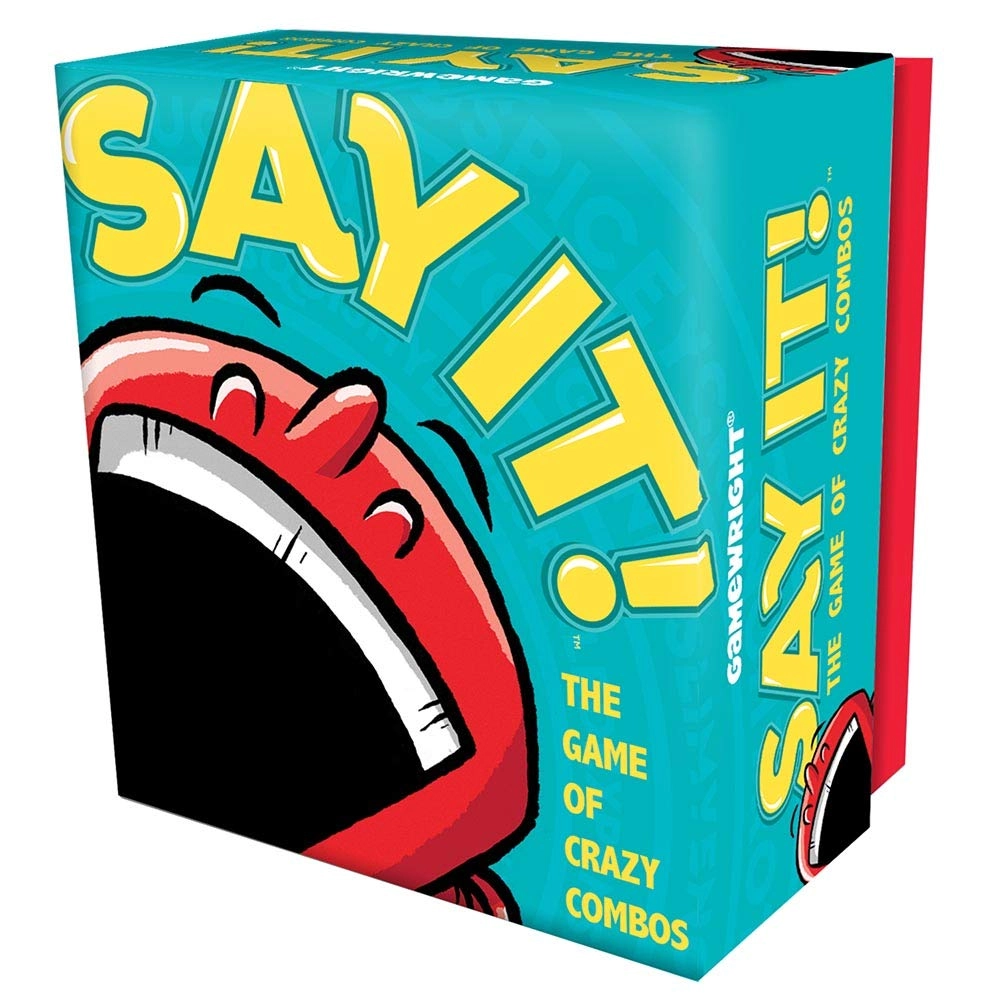 Gamewright Say It!: The Game of Crazy Combos - 200 cards 3 tokens 1 sand timer