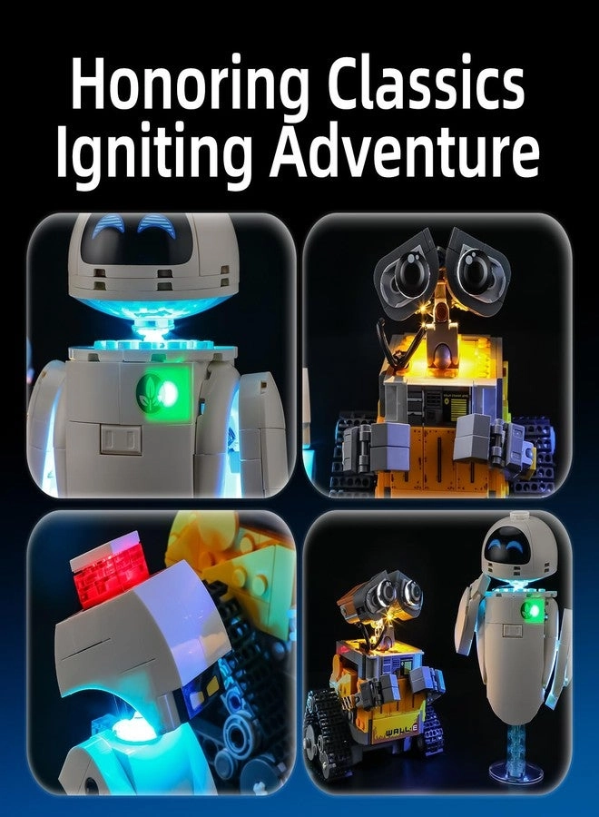 LED Light for LEGO 43279 Disney Wall-E and EVE Building Blocks Model