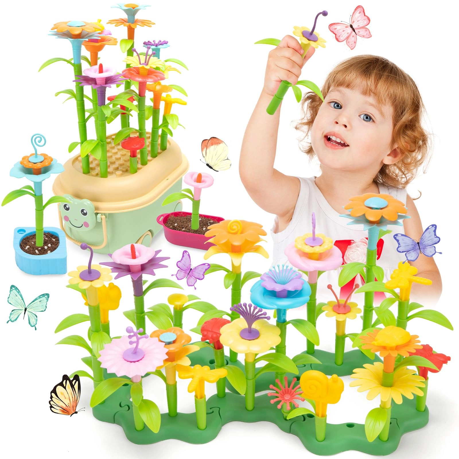 Funsland Flower Garden Toy - 36 months - 8 years 98 pieces