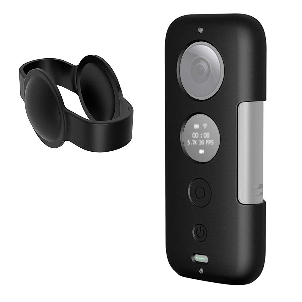 ADXENFHNGDS Silicone Protective Case with Lens Cover - Insta360 ONE X
