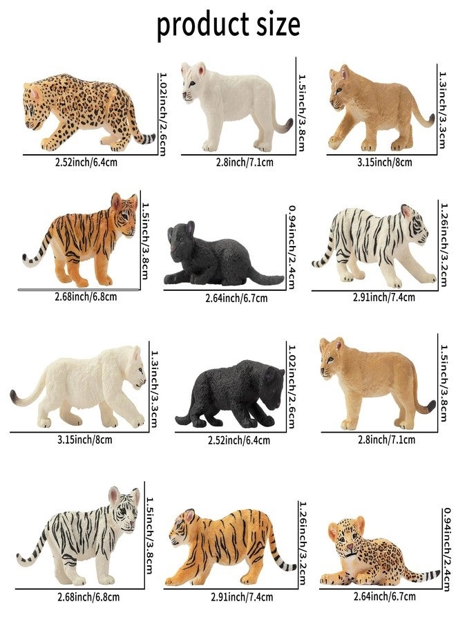 Safari Animal Figurines 12 pcs