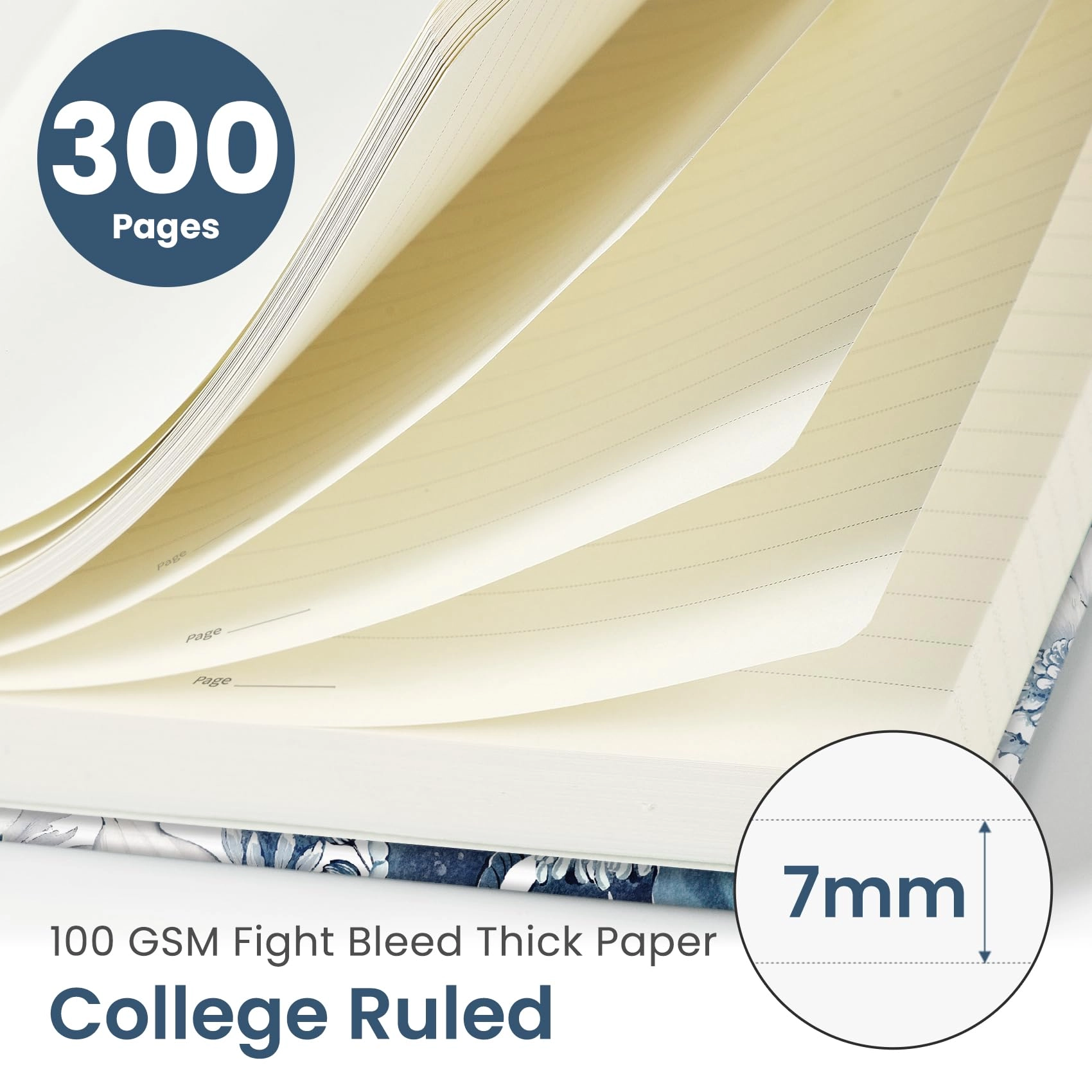 Spiral Notebook B5 Spiral - Lined 300 Pages