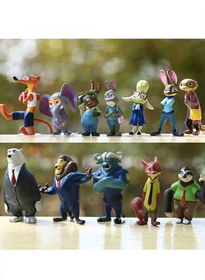 Generic Zootopia Anime Figure - 12 PCS Bundle