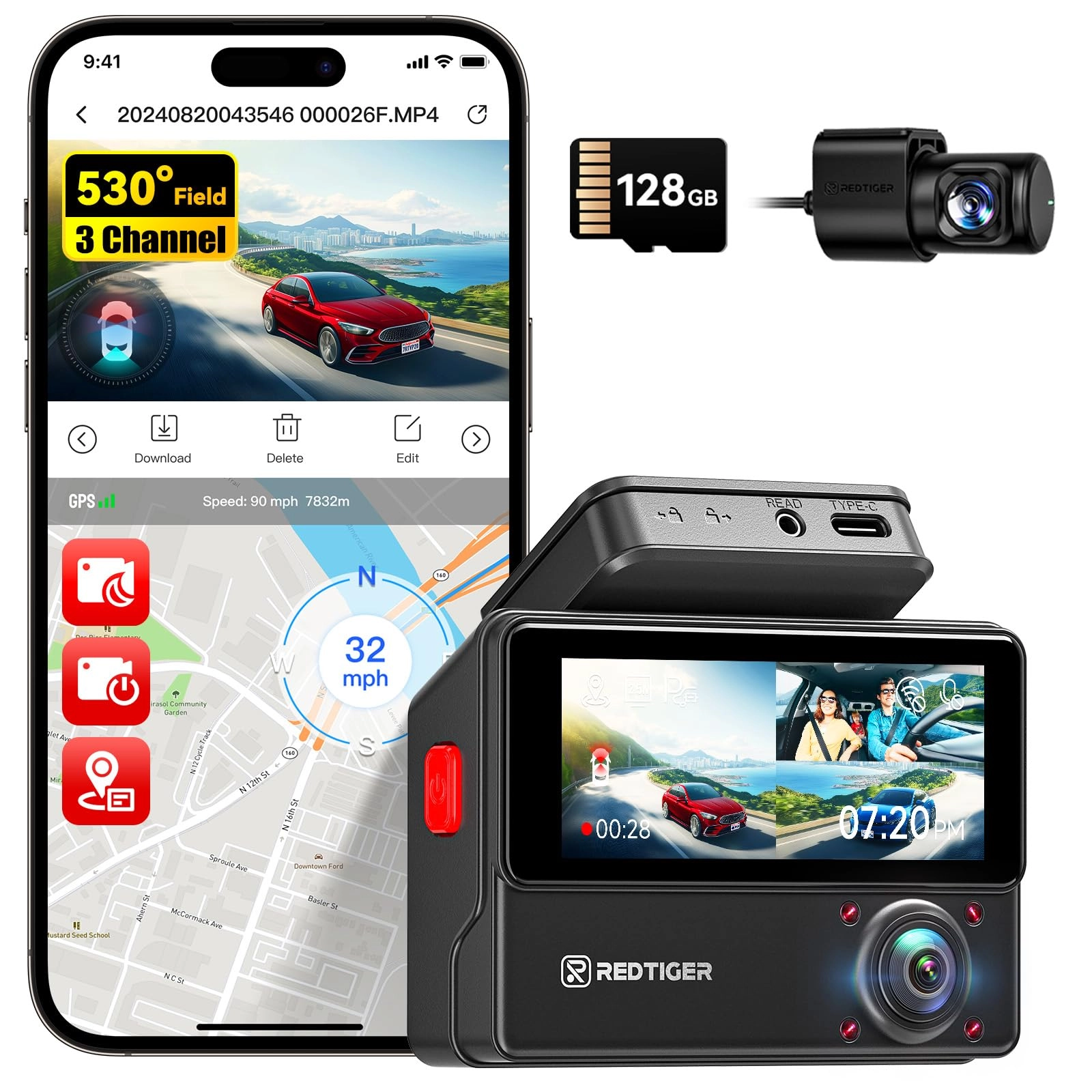 REDTIGER VP20 - 2.5K+2.5K+1080P