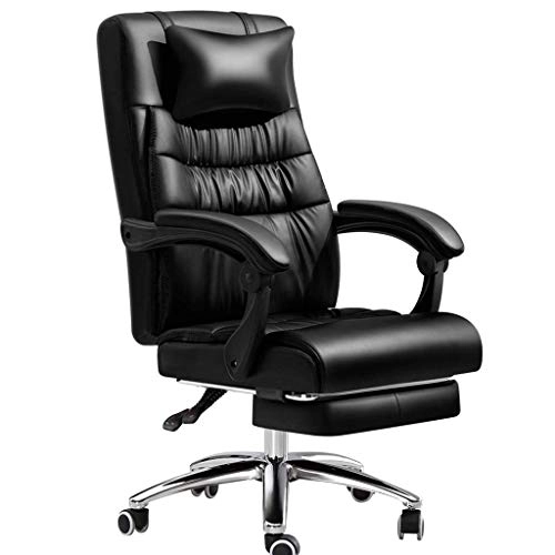 Desk Chair - PU Leather Brown High Back