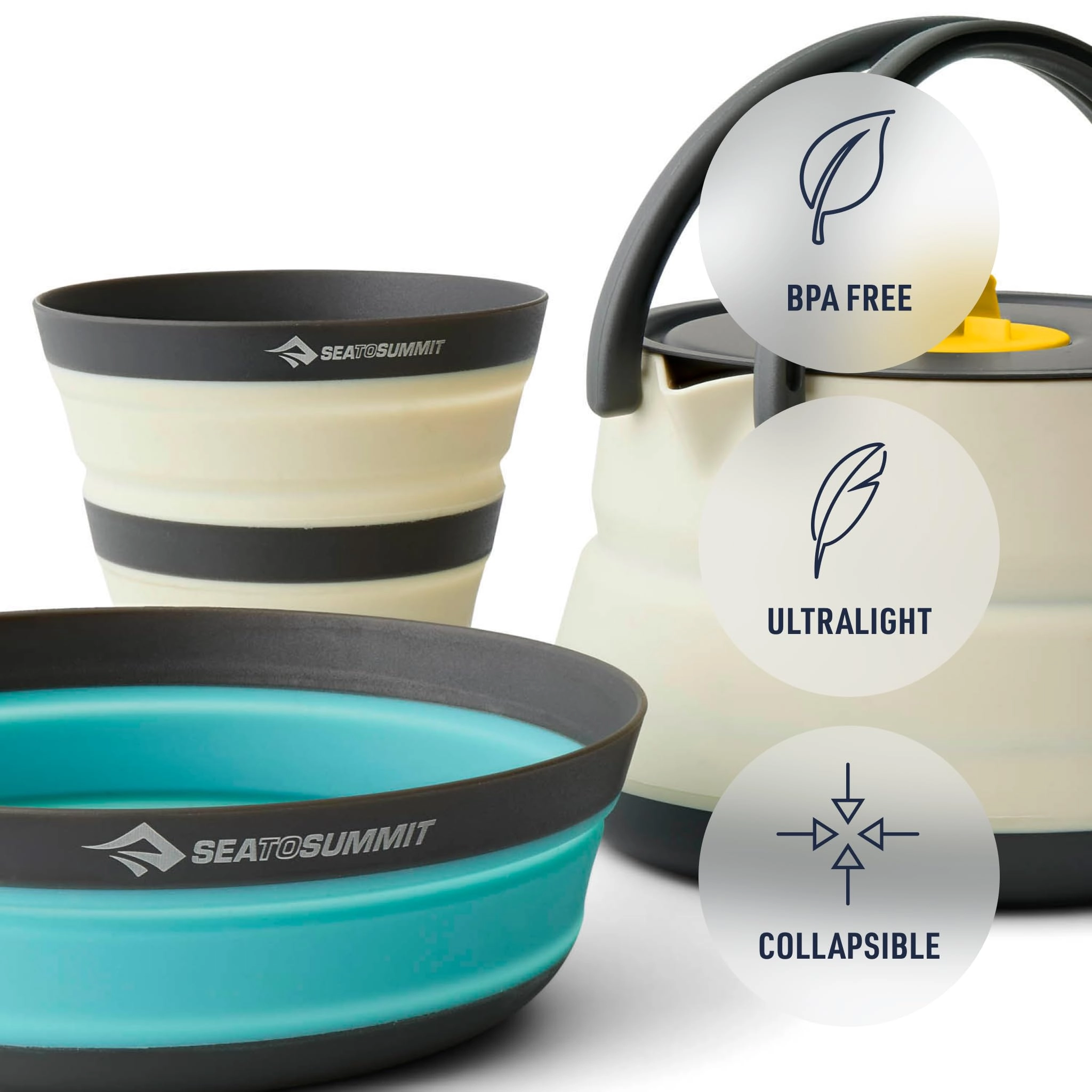 Frontier Ultralight Collapsible Kettle Cook Set - 3 1.3 liter