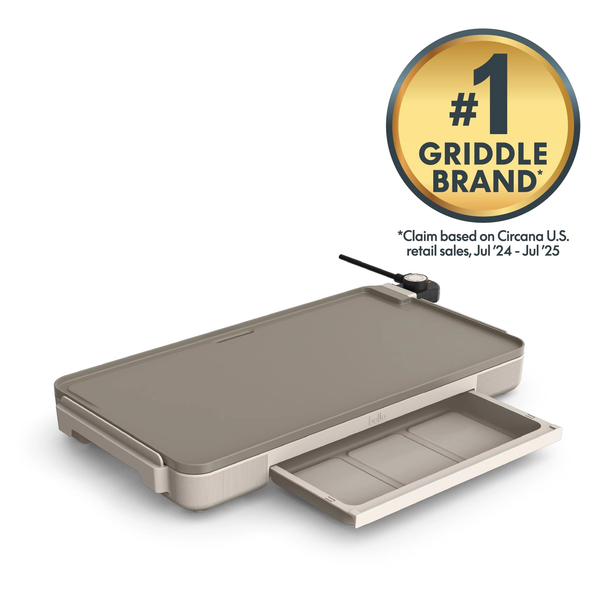 XL Electric Ceramic Titanium Griddle - 1500W 56 cm