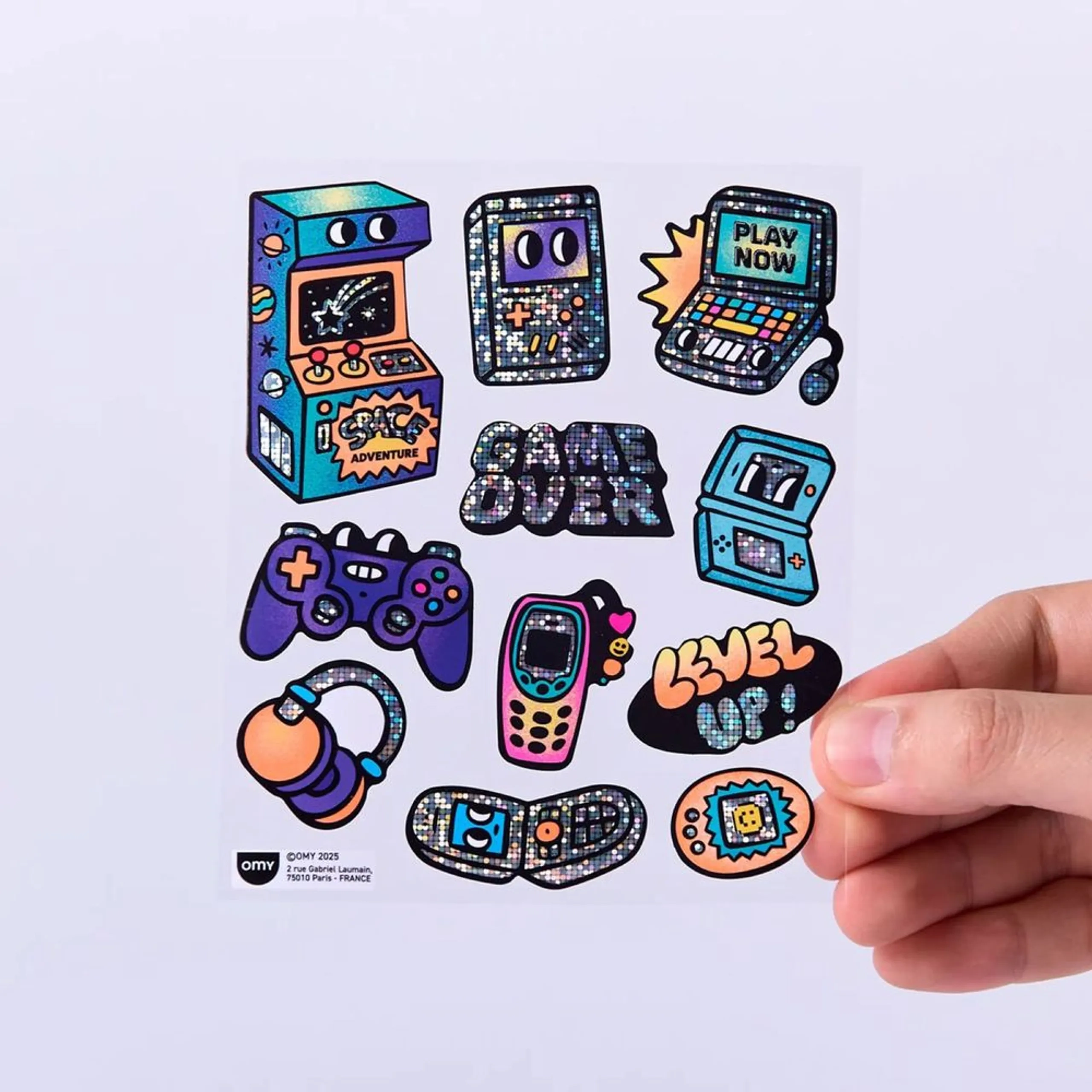 Game Boy Sticker Book 6 pcs