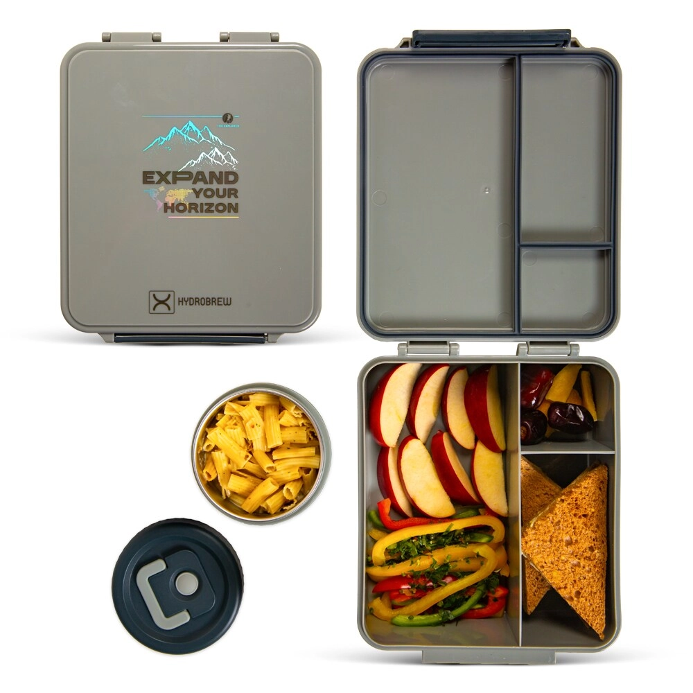 Bento Lunch Box - Adventure Sage 1.74L + Steel Food Jar - 0.35L + Lunch Bag