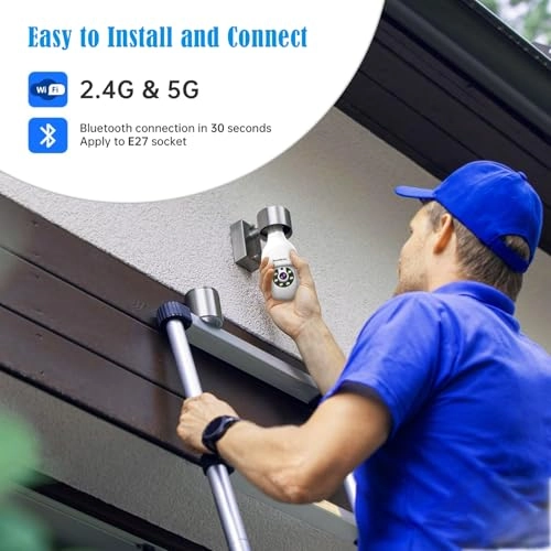 Light Bulb Security Camera 2K