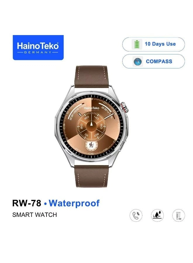 RW-78 - AMOLED Bluetooth Calling 10 Days Battery