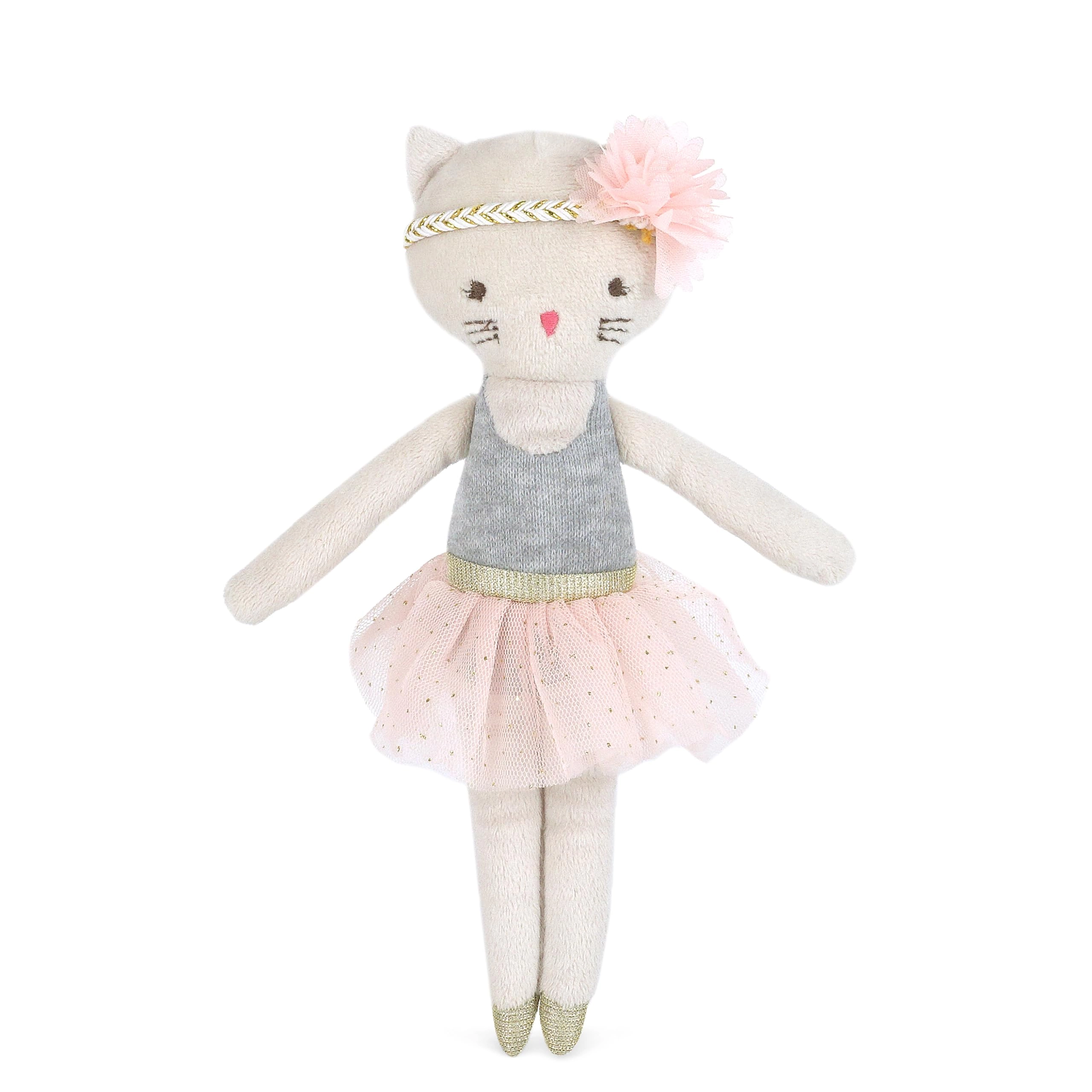 MON AMI Kitty Kacie 23 cm Plush - Ballerina White