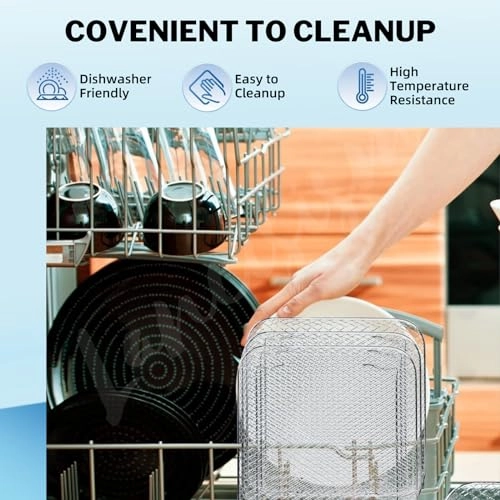 Square Air Fryer Rack - Stainless Steel